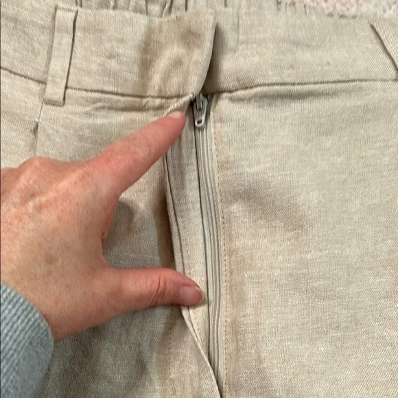 NWT Old Navy Taylor Wide Leg Trouser Extra High Rise Size Large TALL Linen Blend - Picture 11 of 12